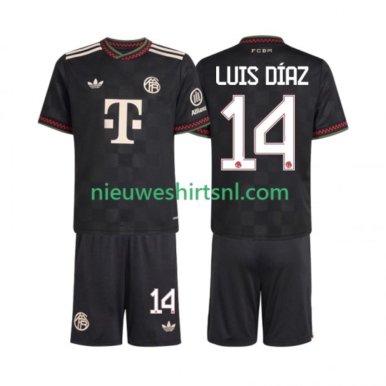 FC Bayern München Kind Shirt met Bedrukking Luis Diaz 14 Derde 2025-2026 Korte Mouw