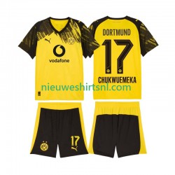 Borussia Dortmund Kind Shirt met Bedrukking Carney Chukwuemeka 17 Thuis 2025-2026 Korte Mouw