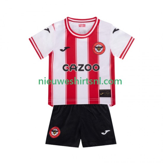 Kind Shirt met Bedrukking Brentford Thuis 2025-2026 Korte Mouw