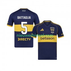 CA Boca Juniors Heren Shirt met Bedrukking Rodrigo Battaglia 5 Thuis 2025-2026 Korte Mouw