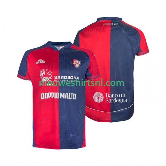 Cagliari Heren Shirt met Bedrukking Thuis 2025-2026 Korte Mouw