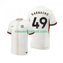 Chelsea Heren Shirt met Bedrukking Alejandro Garnacho 49 Uit 2025-2026 Korte Mouw