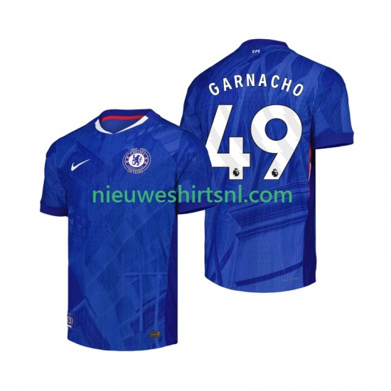 Chelsea Heren Shirt met Bedrukking Alejandro Garnacho 49 Thuis 2025-2026 Korte Mouw