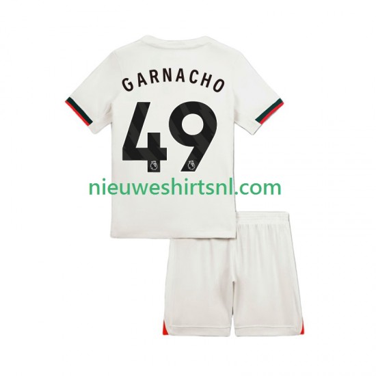 Chelsea Kind Shirt met Bedrukking Alejandro Garnacho 49 Uit 2025-2026 Korte Mouw