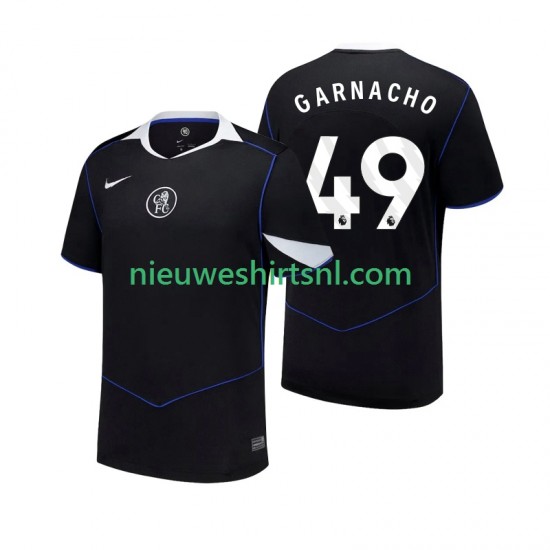 Chelsea Heren Shirt met Bedrukking Alejandro Garnacho 49 Derde 2025-2026 Korte Mouw
