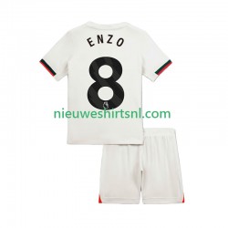 Chelsea Kind Shirt met Bedrukking Enzo Fernandez 8 Uit 2025-2026 Korte Mouw