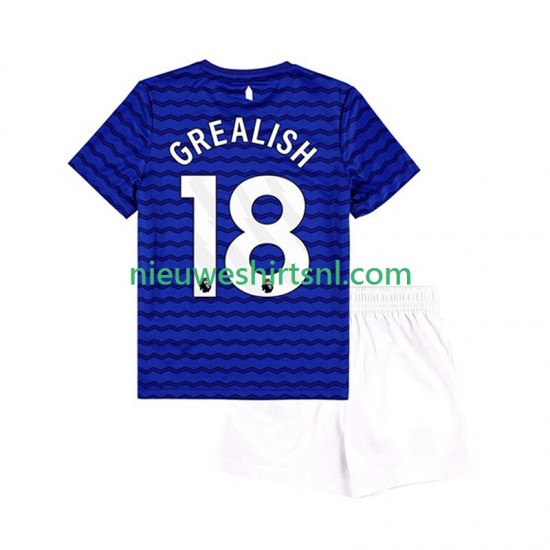 Everton Kind Shirt met Bedrukking Jack Grealish 18 Thuis 2025-2026 Korte Mouw