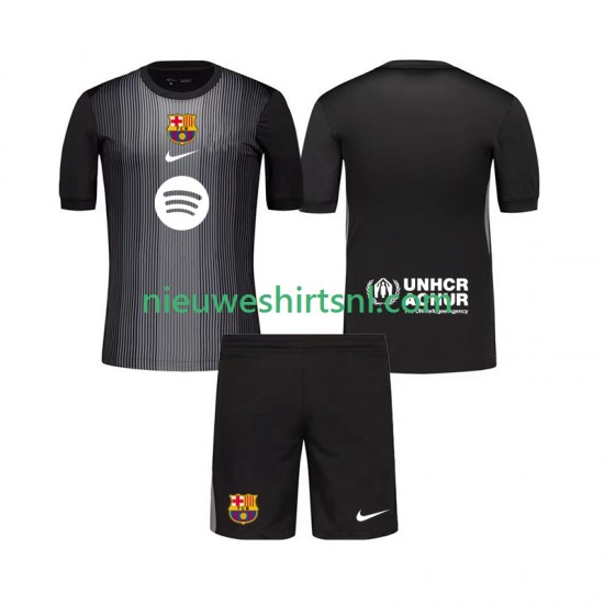 FC Barcelona Kind Shirt met Bedrukking Doelman Derde 2025-2026 Korte Mouw