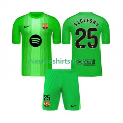 FC Barcelona Kind Shirt met Bedrukking Doelman Szczesny 25 Thuis 2025-2026 Korte Mouw