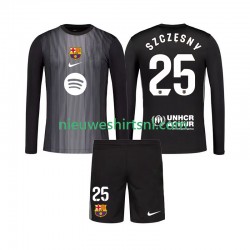 FC Barcelona Kind Shirt met Bedrukking Doelman Szczesny 25 Derde 2025-2026 Lange Mouw