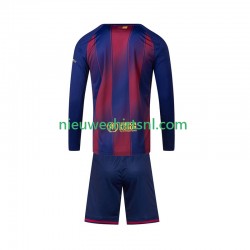 FC Barcelona Kind Shirt met Bedrukking Thuis 2025-2026 Lange Mouw