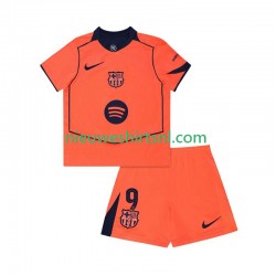 FC Barcelona Kind Shirt met Bedrukking Robert Lewandowski 9 UCL Derde 2025-2026 Korte Mouw