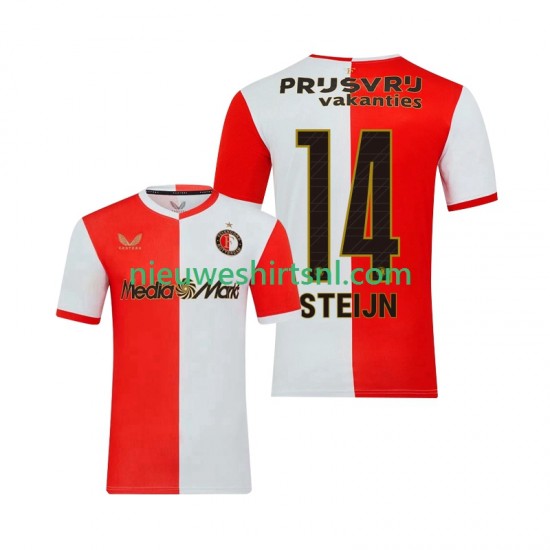 Feyenoord Rotterdam Heren Shirt met Bedrukking Sem Steijn 14 Thuis 2025-2026 Korte Mouw