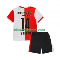 Feyenoord Rotterdam Kind Shirt met Bedrukking Sem Steijn 14 Thuis 2025-2026 Korte Mouw