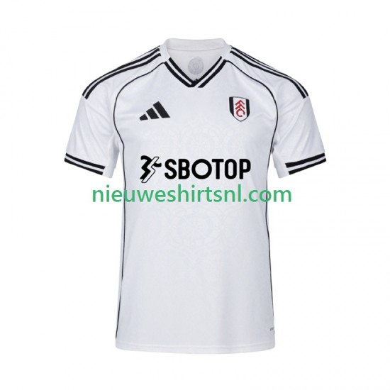 Fulham Heren Shirt met Bedrukking Thuis 2025-2026 Korte Mouw
