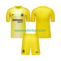Inter Milan Kind Shirt met Bedrukking Doelman Uit 2025-2026 Korte Mouw