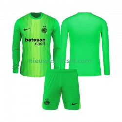 Inter Milan Kind Shirt met Bedrukking Doelman Derde 2025-2026 Lange Mouw