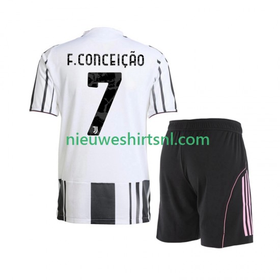 Juventus Kind Shirt met Bedrukking Francisco Conceicao 7 Thuis 2025-2026 Korte Mouw