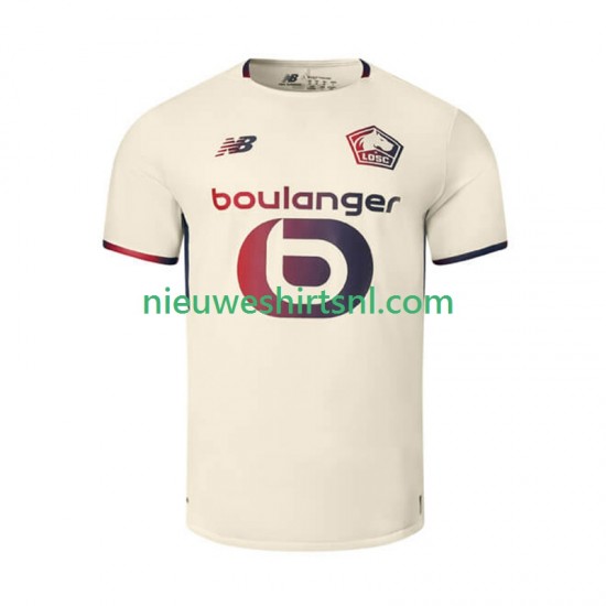 LOSC Lille Heren Shirt met Bedrukking Uit 2025-2026 Korte Mouw