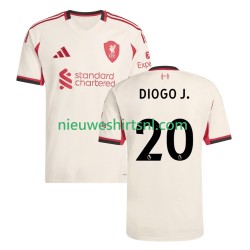 Liverpool Heren Shirt met Bedrukking Diogo Jota 20 Uit 2025-2026 Korte Mouw
