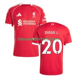 Liverpool Heren Shirt met Bedrukking Diogo Jota 20 Thuis 2025-2026 Korte Mouw