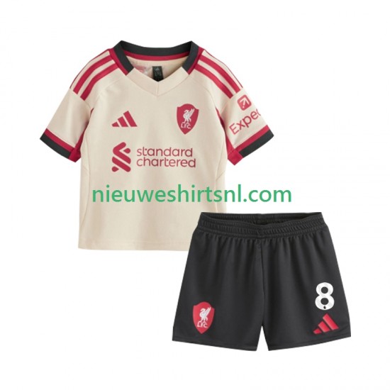 Liverpool Kind Shirt met Bedrukking Dominik Szoboszlai 8 Uit 2025-2026 Korte Mouw