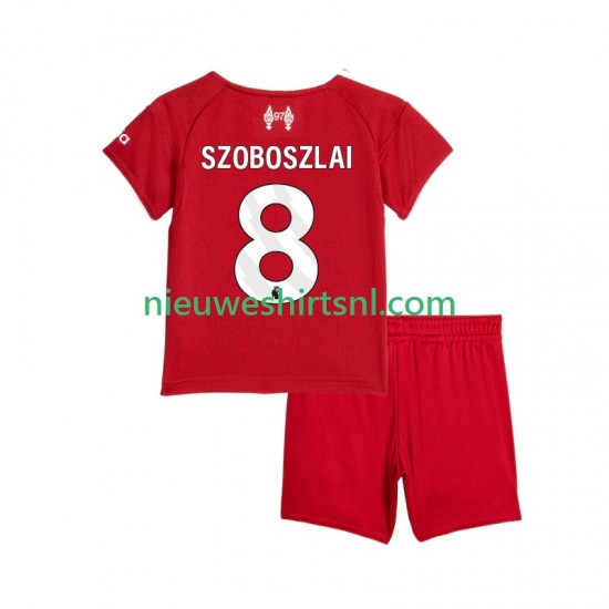 Liverpool Kind Shirt met Bedrukking Dominik Szoboszlai 8 Thuis 2025-2026 Korte Mouw