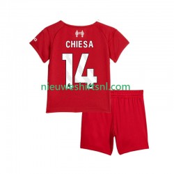 Liverpool Kind Shirt met Bedrukking Federico Chiesa 14 Thuis 2025-2026 Korte Mouw