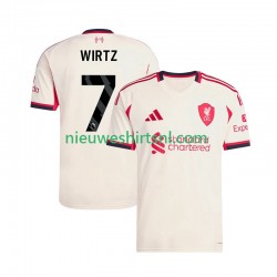 Liverpool Heren Shirt met Bedrukking Florian Wirtz 7 Uit 2025-2026 Korte Mouw