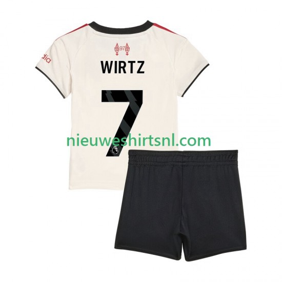 Liverpool Kind Shirt met Bedrukking Florian Wirtz 7 Uit 2025-2026 Korte Mouw