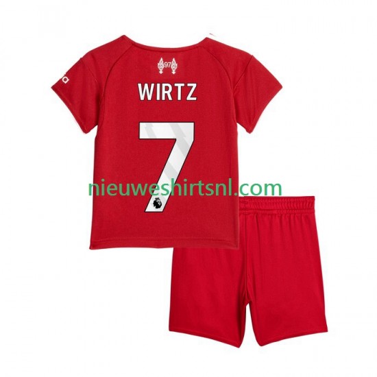 Liverpool Kind Shirt met Bedrukking Florian Wirtz 7 Thuis 2025-2026 Korte Mouw