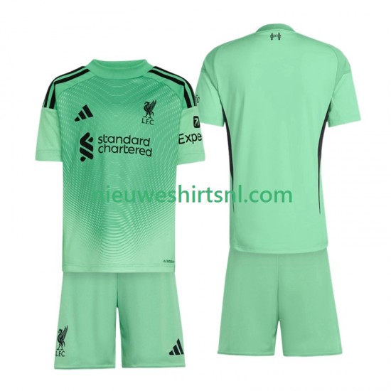Liverpool Kind Shirt met Bedrukking Doelman Uit 2025-2026 Korte Mouw