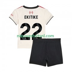 Liverpool Kind Shirt met Bedrukking Hugo Ekitike 22 Uit 2025-2026 Korte Mouw