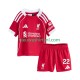 Liverpool Kind Shirt met Bedrukking Hugo Ekitike 22 Thuis 2025-2026 Korte Mouw