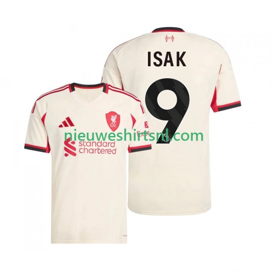 Liverpool Heren Shirt met Bedrukking ISAK 9 Uit 2025-2026 Korte Mouw