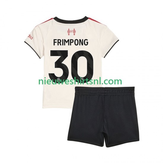 Liverpool Kind Shirt met Bedrukking Jeremie Frimpong 30 Uit 2025-2026 Korte Mouw