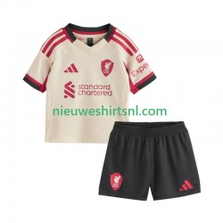 Liverpool Kind Shirt met Bedrukking Uit 2025-2026 Korte Mouw