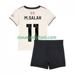 Liverpool Kind Shirt met Bedrukking Mohamed Salah 11 Uit 2025-2026 Korte Mouw