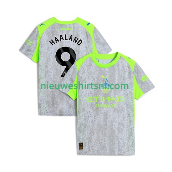 Manchester City Heren Shirt met Bedrukking Erling Haaland 9 Derde 2025-2026 Korte Mouw