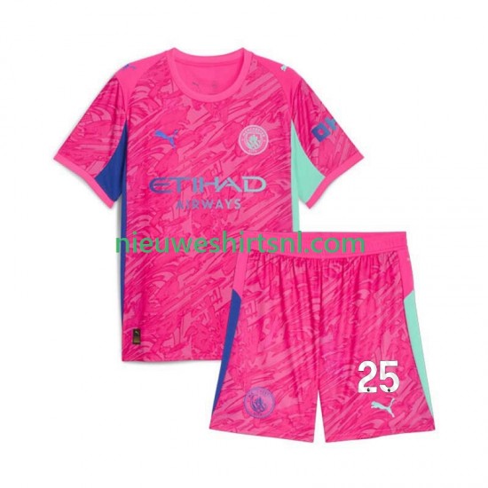 Manchester City Kind Shirt met Bedrukking Doelman Gianluigi Donnarumma 25 Uit 2025-2026 Korte Mouw