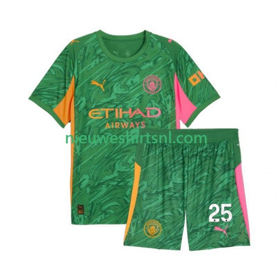 Manchester City Kind Shirt met Bedrukking Doelman Gianluigi Donnarumma 25 Thuis 2025-2026 Korte Mouw