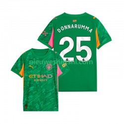 Manchester City Heren Shirt met Bedrukking Doelman Gianluigi Donnarumma 25 Thuis 2025-2026 Korte Mouw