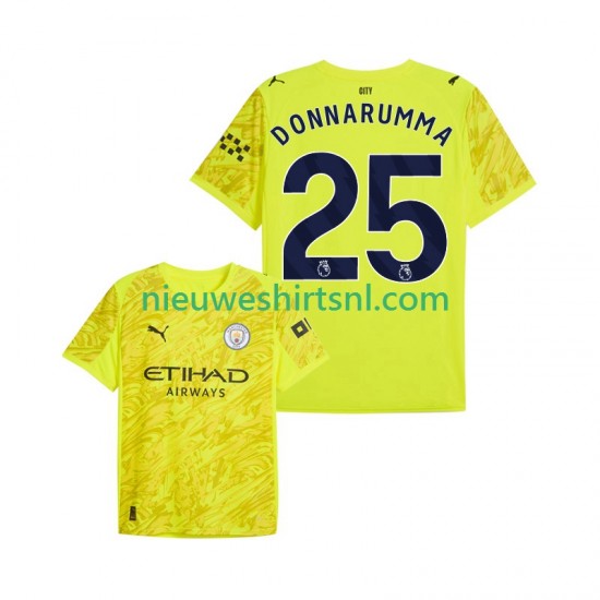 Manchester City Heren Shirt met Bedrukking Doelman Gianluigi Donnarumma 25 Derde 2025-2026 Korte Mouw