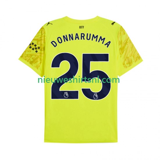 Manchester City Heren Shirt met Bedrukking Doelman Gianluigi Donnarumma 25 Derde 2025-2026 Korte Mouw