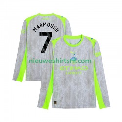 Manchester City Heren Shirt met Bedrukking Omar Marmoush 7 Derde 2025-2026 Lange Mouw