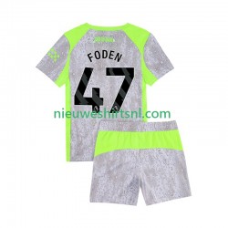 Manchester City Kind Shirt met Bedrukking Phil Foden 47 Derde 2025-2026 Korte Mouw