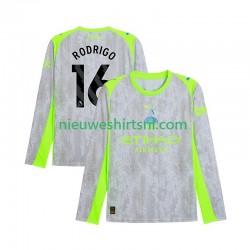 Manchester City Heren Shirt met Bedrukking Rodrigo Hernandez 16 Derde 2025-2026 Lange Mouw