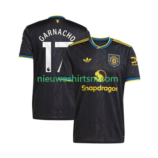 Manchester United Heren Shirt met Bedrukking Alejandro Garnacho 17 Derde 2025-2026 Korte Mouw
