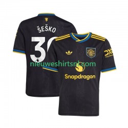 Manchester United Heren Shirt met Bedrukking Benjamin Sesko 30 Derde 2025-2026 Korte Mouw
