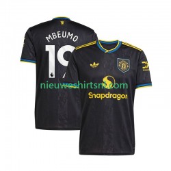 Manchester United Heren Shirt met Bedrukking Bryan Mbeumo 19 Derde 2025-2026 Korte Mouw
